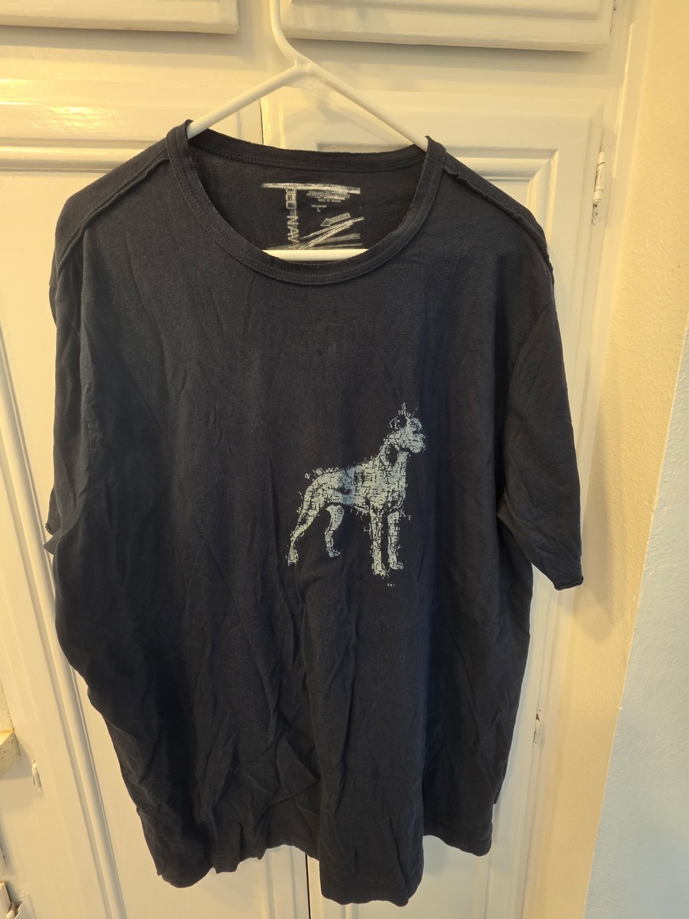 Old Navy Men's Dog Tee in Navy Blue ~ Size Large